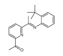 1-[6-[N-(2-tert-butylphenyl)-C-methylcarbonimidoyl]pyridin-2-yl]ethanone结构式