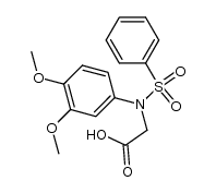 [(3,4-dimethoxyphenyl)(phenylsulfonyl)amino]acetic acid Structure