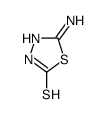 5-Amino-1,3,4-thiadiazole-2-thiol结构式
