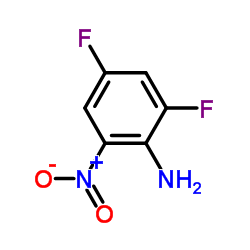 2,4-二氟-6-硝基苯胺结构式