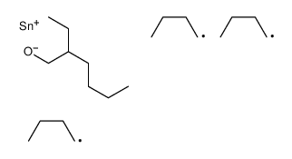 tributyl(2-ethylhexoxy)stannane Structure