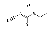 cyano-dithiocarbamic acid isopropyl ester, potassium salt Structure