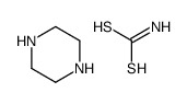dithiocarbamic acid, compound with piperazine结构式