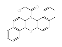 2-chloro-1-(14h-dibenzo[a,h]phenothiazin-14-yl)ethanone结构式