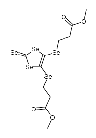 4,5-Bis[(2-methoxycarbonyl)ethylseleno]-1,3-diselenole-2-selone结构式