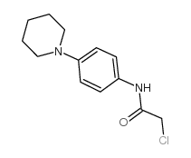 2-氯-n-(4-哌啶-1-苯基)-乙酰胺结构式