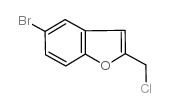 5-溴-2-(氯甲基)-1-苯并呋喃结构式