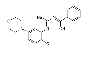 N-((2-甲氧基-5-吗啉代苯基)硫代氨基甲酰基)苯甲酰胺结构式