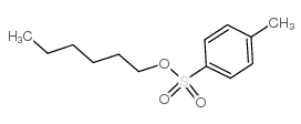 Benzenesulfonic acid,4-methyl-, hexyl ester structure