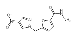 5-(4-硝基-吡唑-1-甲基)-呋喃-2-羧酸结构式