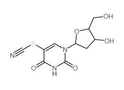 1-[4-hydroxy-5-(hydroxymethyl)oxolan-2-yl]-5-thiocyanato-pyrimidine-2,4-dione picture