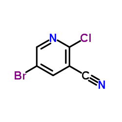 5-Bromo-2-chloro-3-cyanopyridine structure