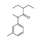 2-ethyl-N-methyl-N-(3-methylphenyl)butanamide结构式