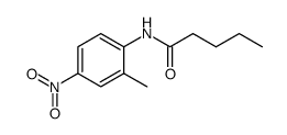 N-(2-methyl-4-nitrophenyl)pentanamide结构式