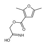 2-Amino-2-oxoethyl 2,5-dimethyl-3-furoate结构式