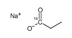 丙酸-1-14C钠盐结构式