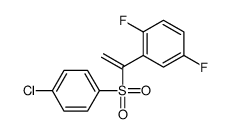2-{1-[(4-Chlorophenyl)sulfonyl]vinyl}-1,4-difluorobenzene结构式