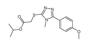 propan-2-yl 2-[[5-(4-methoxyphenyl)-4-methyl-1,2,4-triazol-3-yl]sulfanyl]acetate Structure