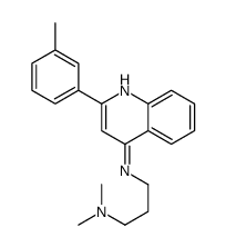 N',N'-dimethyl-N-[2-(3-methylphenyl)quinolin-4-yl]propane-1,3-diamine Structure