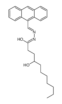 N-[(E)-anthracen-9-ylmethylideneamino]-4-hydroxyundecanamide结构式