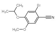 2-BROMO-4-ISOPROPOXY-5-METHOXY-BENZONITRILE Structure