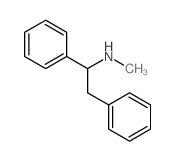 N-methyl-1,2-diphenyl-ethanamine structure