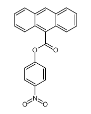 p-nitrophenyl anthracene-9-carboxylate Structure