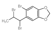 6-bromo-5-(1,2-dibromopropyl)benzo[1,3]dioxole结构式