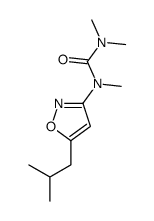 1,1,3-trimethyl-3-[5-(2-methylpropyl)-1,2-oxazol-3-yl]urea结构式