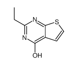 2-乙基噻吩并[2,3-d]嘧啶-4-醇结构式