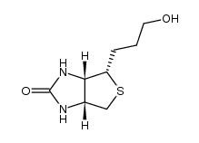 (3aS)-4t-(3-hydroxy-propyl)-(3ar,6ac)-tetrahydro-thieno[3,4-d]imidazol-2-one结构式