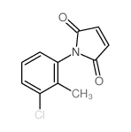 N-(3-氯-2-甲苯基)马来酰亚胺结构式