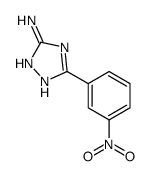 5-(3-硝基苯基)-4H-1,2,4-三唑-3-胺结构式