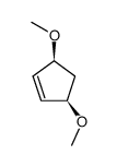 cis-1,4-dimethoxycyclopent-2-ene结构式