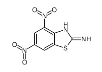4,6-dinitro-1,3-benzothiazol-2-amine Structure