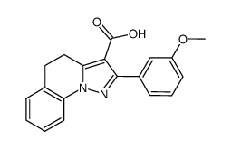 2-(3-methoxyphenyl)-4,5-dihydropyrazolo[1,5-a]quinoline-3-carboxylic acid Structure
