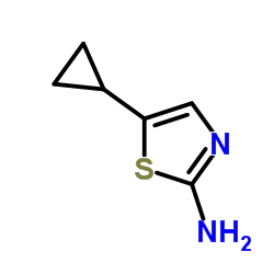 5-环丙基噻唑-2-胺结构式