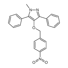 1-methyl-4-[(4-nitrophenyl)methoxy]-3,5-diphenylpyrazole Structure