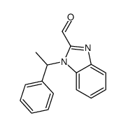 1-(1-苯基乙基)-1H-苯并咪唑-2-甲醛结构式
