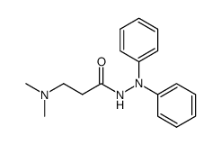 3-Dimethylamino-propionic acid N',N'-diphenyl-hydrazide Structure