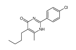 5-butyl-2-(4-chlorophenyl)-6-methyl-1H-pyrimidin-4-one Structure