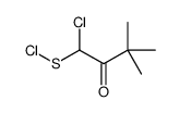 (1-chloro-3,3-dimethyl-2-oxobutyl) thiohypochlorite结构式