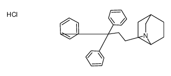 3-(3,3,3-triphenylpropyl)-3-azabicyclo[2.2.2]octane,hydrochloride结构式