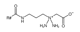 椰油酰胺丙基甜菜碱结构式