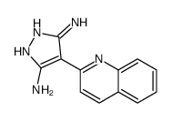 4-quinolin-2-yl-1H-pyrazole-3,5-diamine结构式