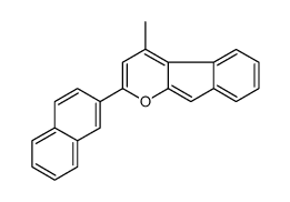 4-methyl-2-naphthalen-2-ylindeno[2,1-b]pyran结构式