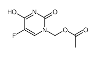 (5-fluoro-2,4-dioxopyrimidin-1-yl)methyl acetate结构式