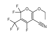 2-ethoxy-4,6,6-trifluoro-5-(trifluoromethyl)pyran-3-carbonitrile Structure