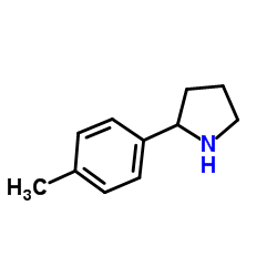 2-(4-甲基苯基)吡咯烷结构式