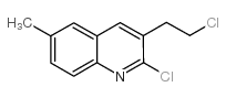 2-氯-3-(2-氯乙基)-6-甲基喹啉结构式